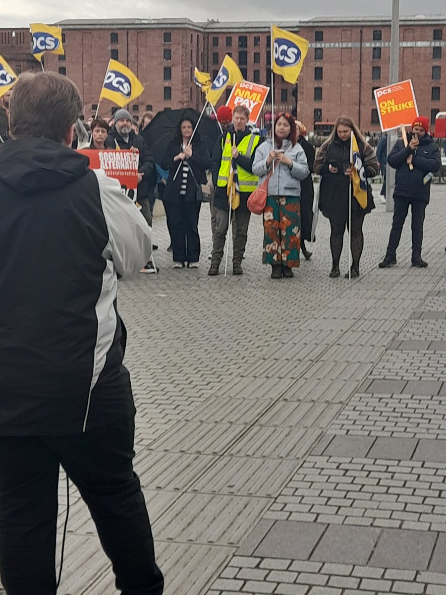 1/Thread from @PCSLiverpoolMus Rally on penultimate day of 8 week strike today, Saturday 13/04/2024. They will though be out again in May if NML still won't pay. The inspiring branch have had an amazing campaign. Pics by me, non of me as I took pics. @PCS_Northwest @pcs_union