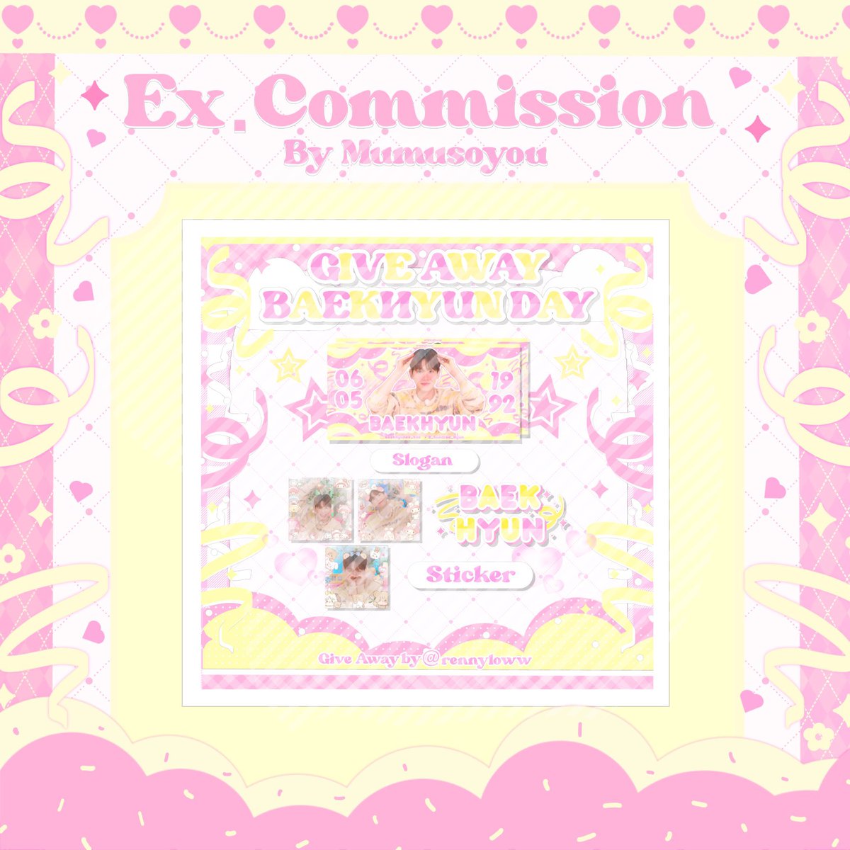 winnyyworld's tweet photo. 𖥻 𝓔𝔁𝓪𝓶𝓹𝓵𝓮 𝔀𝓸𝓻𝓴 🐰  ྀི

❨      สอบถามเพิ่มเติม  ♡ dem       ❩ 

#commissionsopen #commissionTH
#รับออกแบบgiveaway #รับออกแบบของแจก #รับออกแบบ https://t.co/eB4RyprmTu