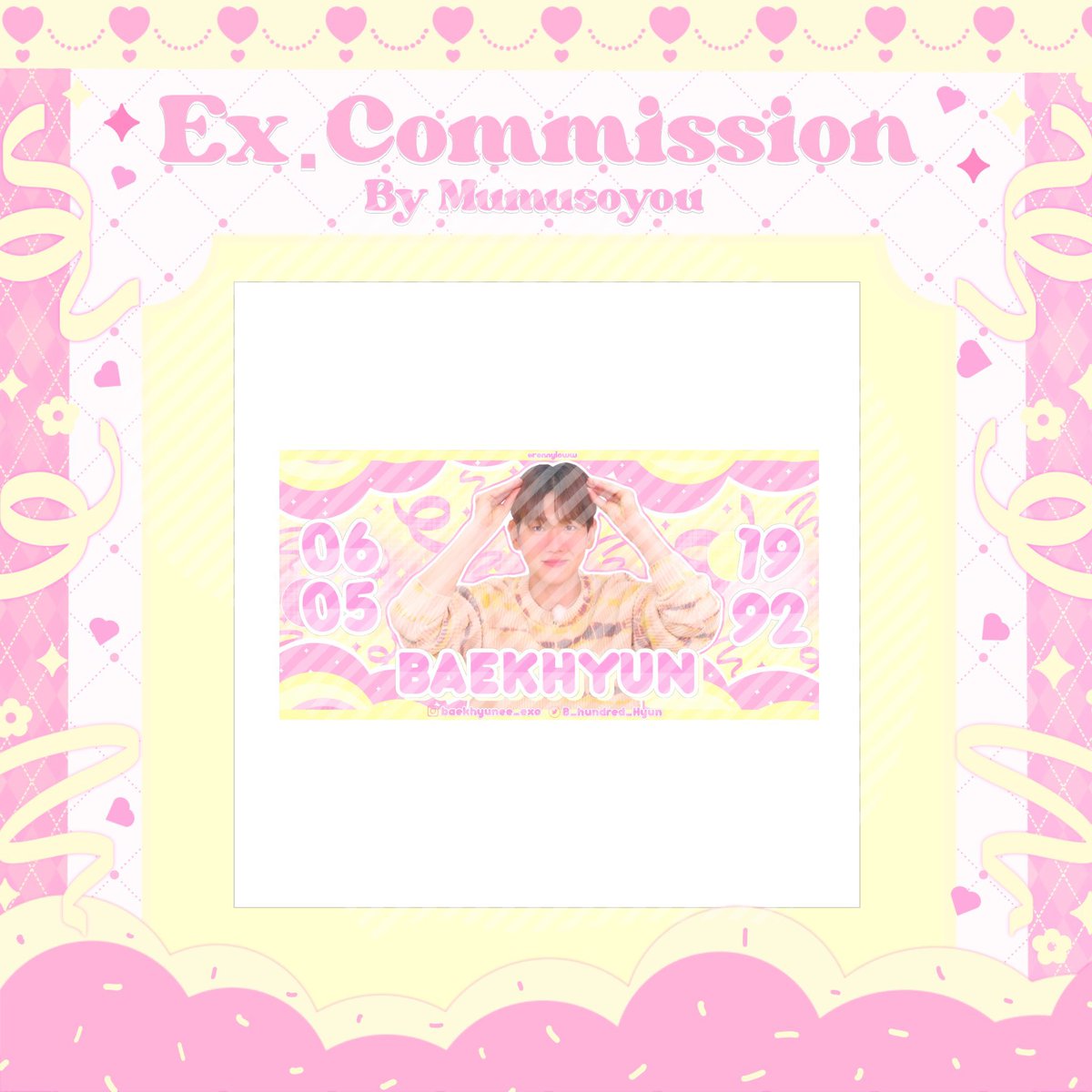 winnyyworld's tweet photo. 𖥻 𝓔𝔁𝓪𝓶𝓹𝓵𝓮 𝔀𝓸𝓻𝓴 🐰  ྀི

❨      สอบถามเพิ่มเติม  ♡ dem       ❩ 

#commissionsopen #commissionTH
#รับออกแบบgiveaway #รับออกแบบของแจก #รับออกแบบ https://t.co/eB4RyprmTu