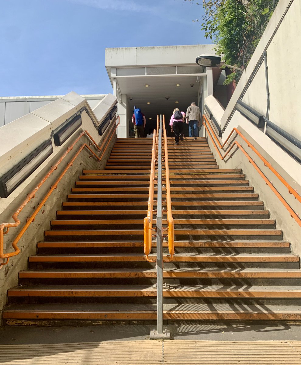 #AlphabetChallenge weekO #staircasesaturday Orange colour scheme of the London Overground