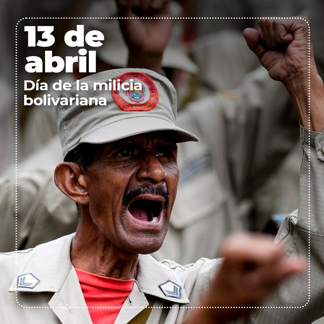 Hoy rendimos homenaje a los hombres y mujeres que integran la Milicia Nacional Bolivariana, héroes de la Revolución de Abril y protectores de nuestra soberanía y paz nacional. Reciban nuestro reconocimiento por su inquebrantable lealtad, disciplina y amor por la patria.