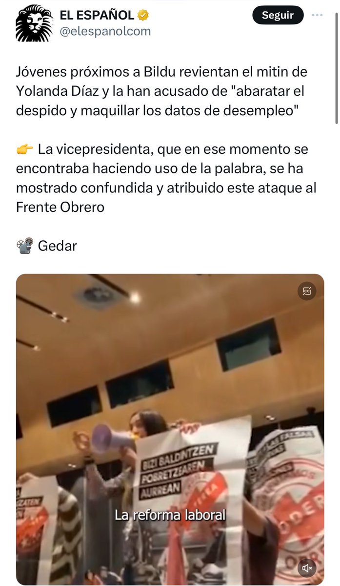 “Jóvenes próximos a Bildu” y eran de Frente Obrero. ¿Quién redacta esta mierda?