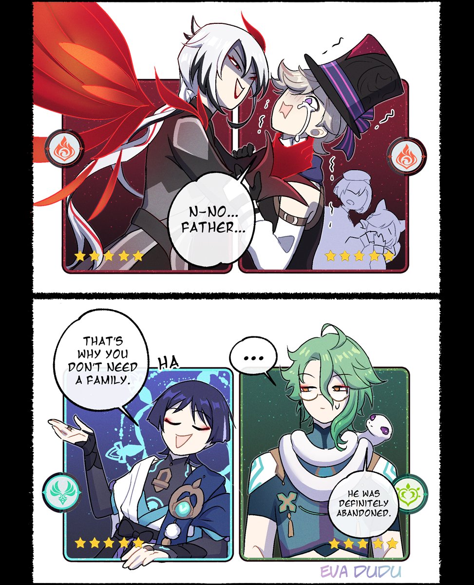 evadudu_eva's tweet photo. Banners 4.6
#Arlecchino #Lyney #Wanderer #Baizhu https://t.co/cg2b0UWdaZ