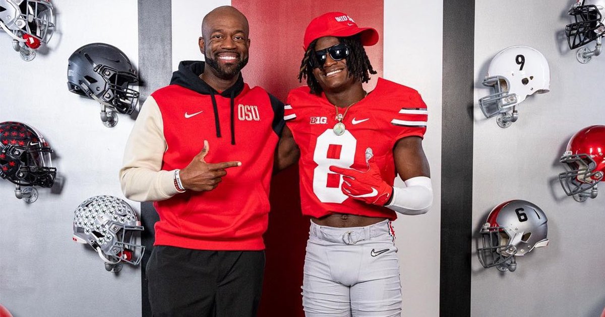 2025 Ohio State WR commit De’Zie Jones will be in Columbus for today’s spring game, a source tells The Silver Bulletin. Jones recently committed to the Buckeyes and is rated as the No. 25 WR in the 2025 class. Large number of commits on campus for today’s festivities.