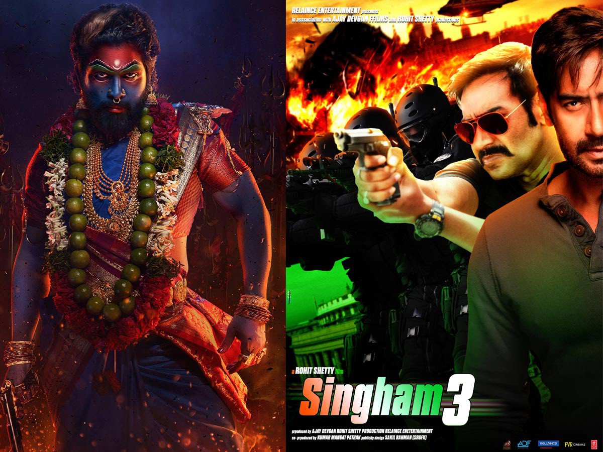 #Bollywood Biggie gets postponed due to #Pushpa2TheRule Effect:

👉#Pushpa2 is one of the most awaited films in Indian cinema in 2024, with extraordinarily high stakes.

👉#SinghamAgain, which was intended to be released alongside #Pushpa2 on August 15th, has chosen for a later…