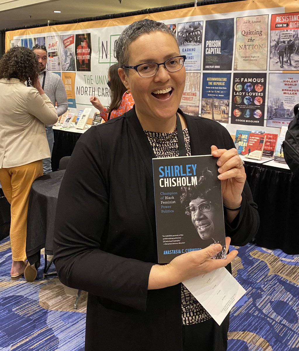 Look who! Freshly out in PAPERBACK w/ 4-23-24 release date #shirleychisholm #OAH2024 @unc_press