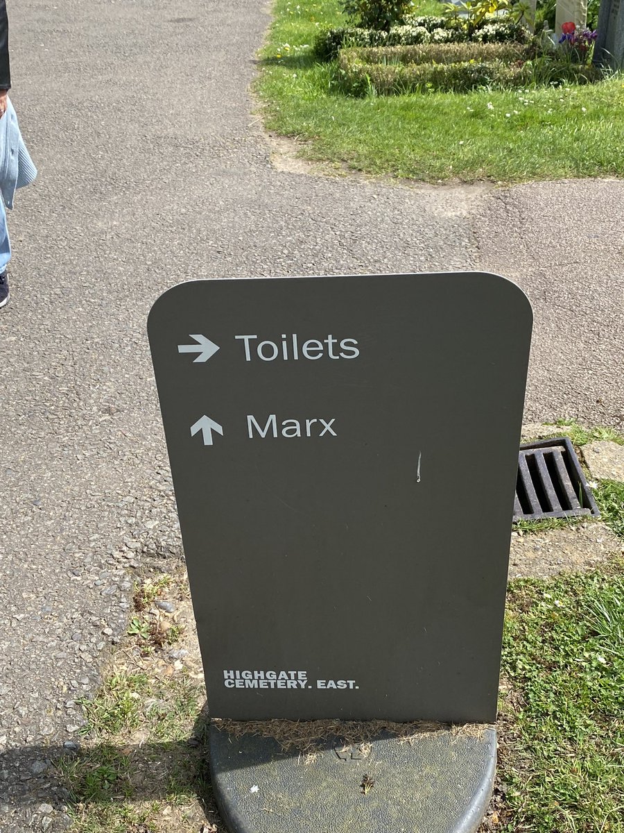 Toilets, going right. Marx, should be going left.