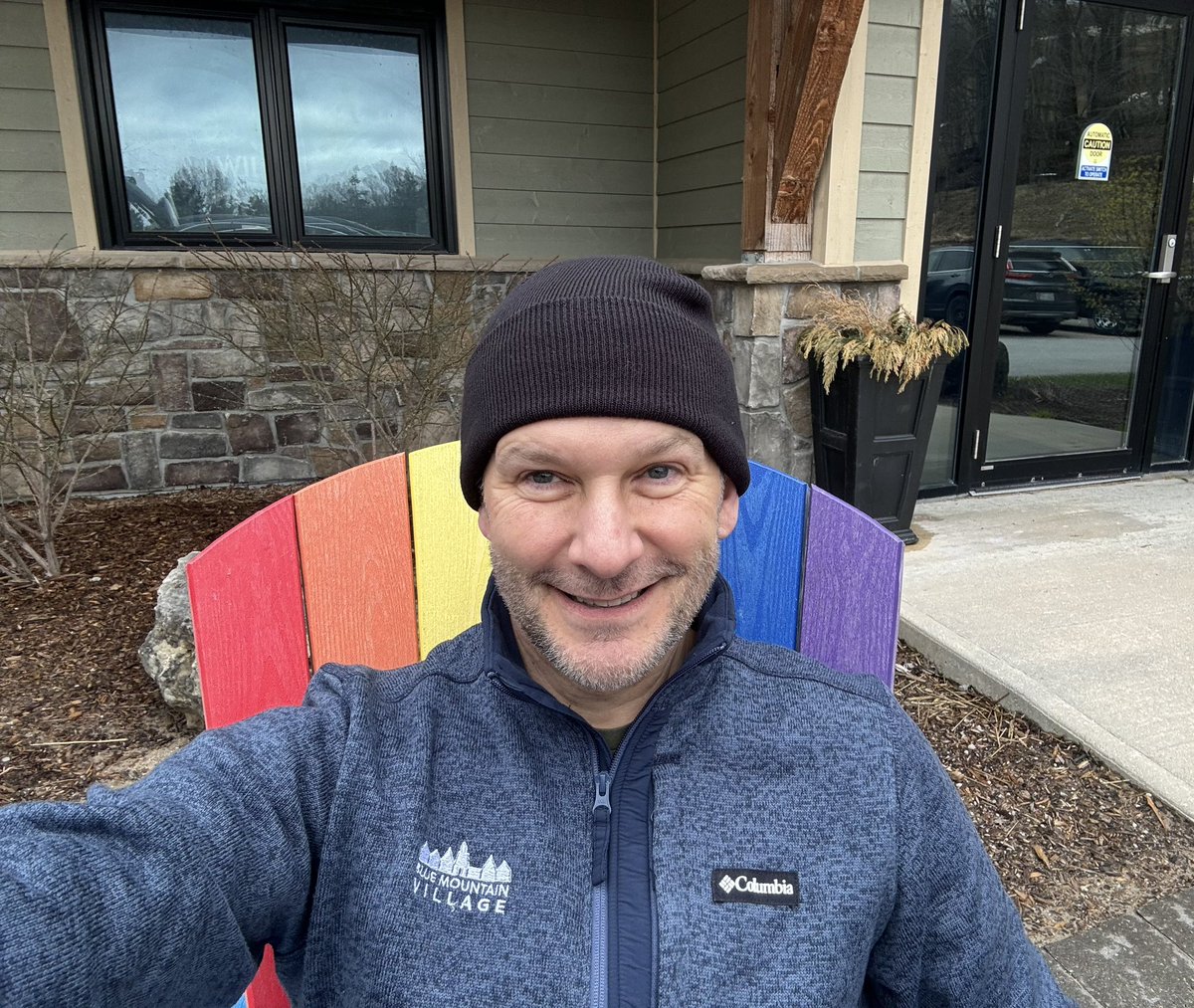 Andrew_Tourism's tweet image. I am so touched to receive this gift of appreciation from my former colleagues at @BlueMtnVillage and @BlueMtnResort - Custom crafted by the incredible Rob Sheridan, the man behind the Mountain!  The Muskoka chair is a local icon, and a coveted place to rest and take-in all the…