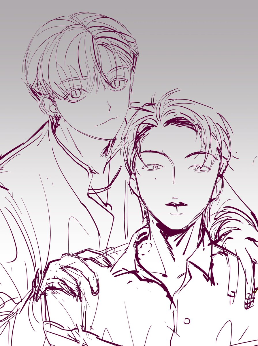 옛날에 그리다 만 게 있길래...