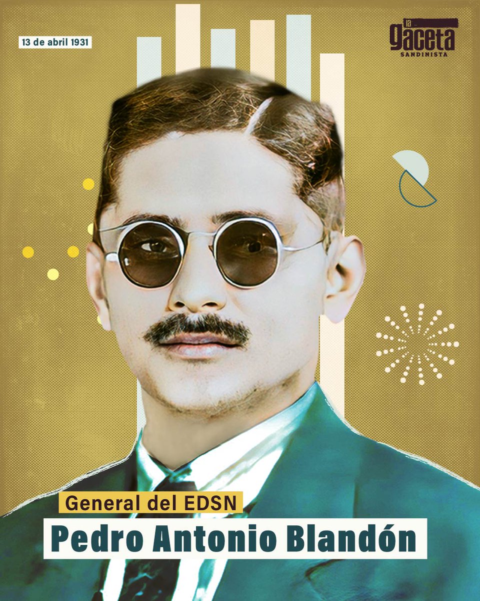 🇳🇮🔴⚫ Durante un ataque en la localidad de Logtown, en la Costa Caribe, el General del EDSNN, Pedro Antonio Blandón, fue asesinado por la Guardia. Blandón luchó junto con el General Sandino contra la invasión estadounidense en Nicaragua y era originario del municipio de Jinotega