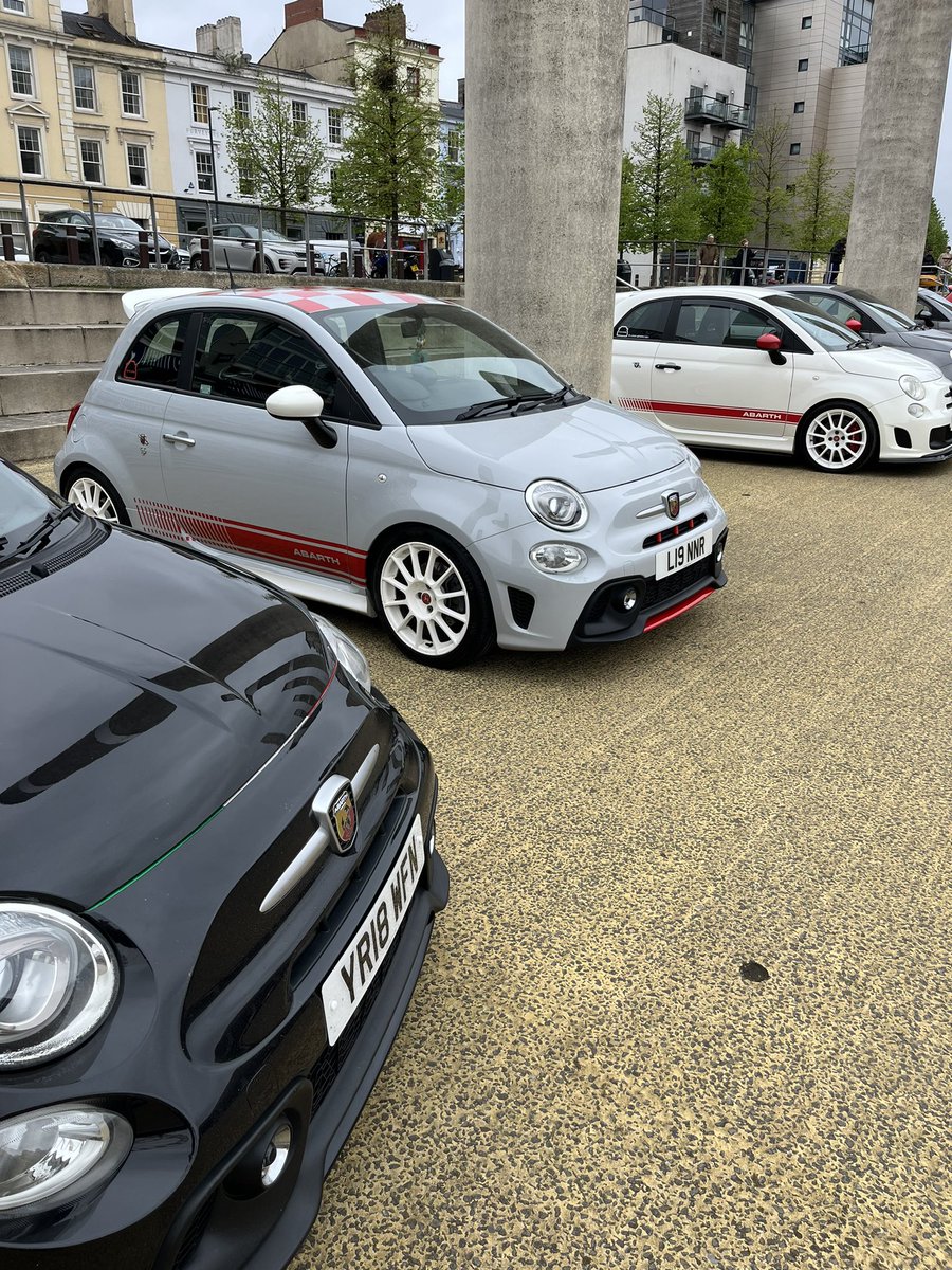 More lovely Abarths at today’s Italian Passion for Speed in Cardiff Bay. #abarth #abarth595 #cardiffbay