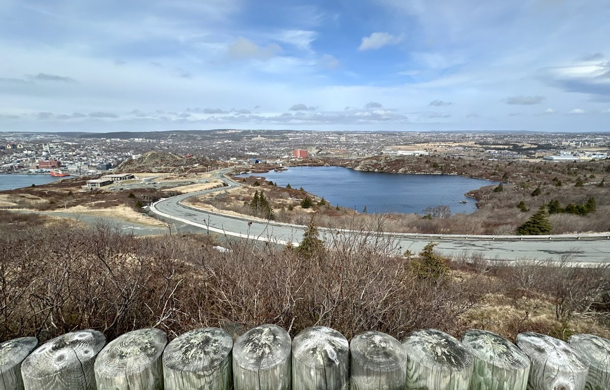 Signal Hill overlooking the St Johns Hr 💜#explorenl