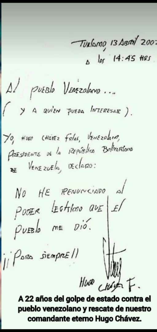 Diosdado Cabello: El 13 de abril de 2002 quedó sellada para siempre la unión cívico-militar goo.su/lHBNtE @dcabellor #Todo11TieneSu13