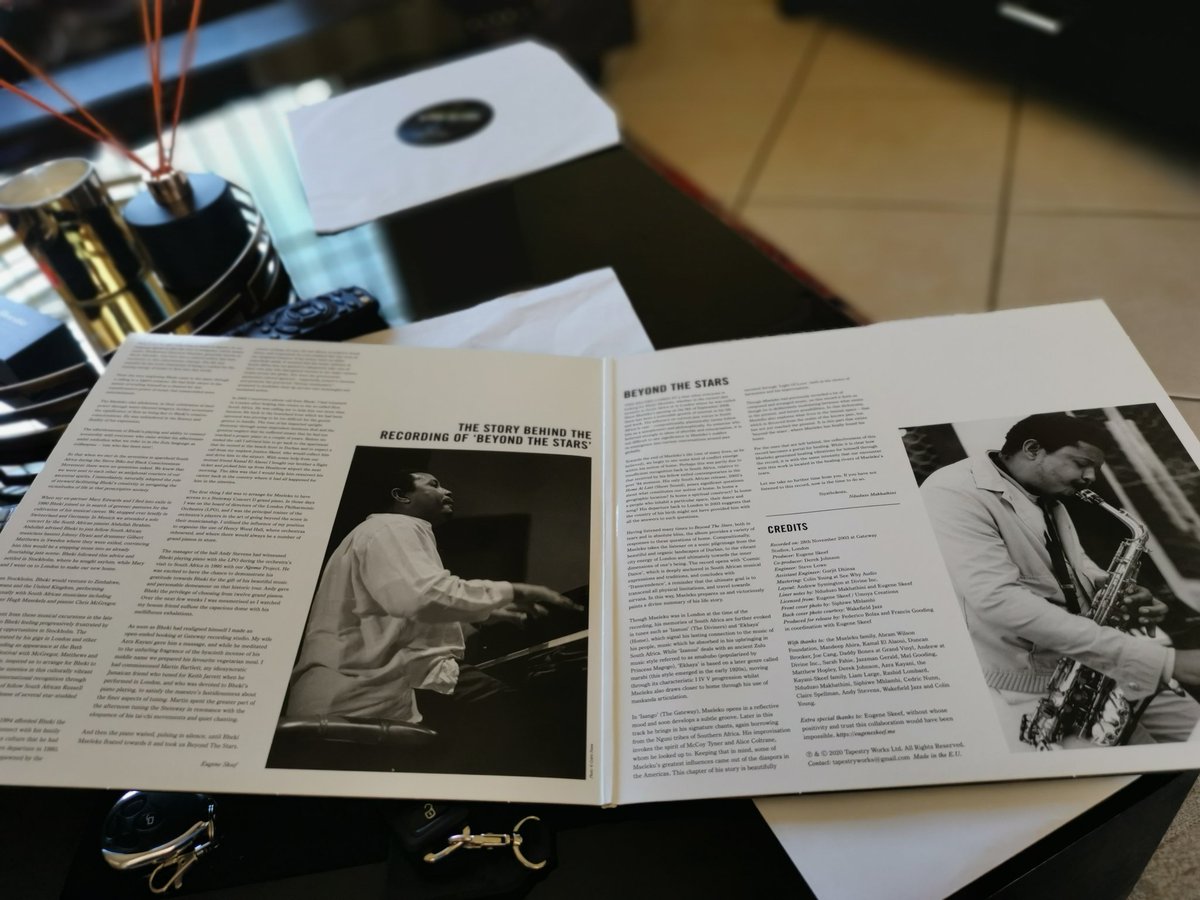 barneymsiza's tweet photo. I'm privileged to finally take home Bheki Mseleku's Beyond the Stars album.Enkosi to @eugeneskeef for making me umntu phakathi kwabantu.Siyathokoza @nduduzomakh for the beautiful liner note. Siyabonga @sphiwemhlambi for taking me 'beyond the stars' with your visual storytelling🙏 https://t.co/IudwleDOd5