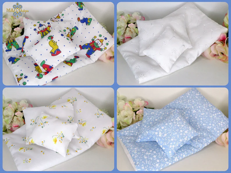 Pretty duvet sets for Blythe. Handmade by @MollyGDesigns etsy.com/uk/listing/171… #tbchboosters #blythe #doll #giftideas