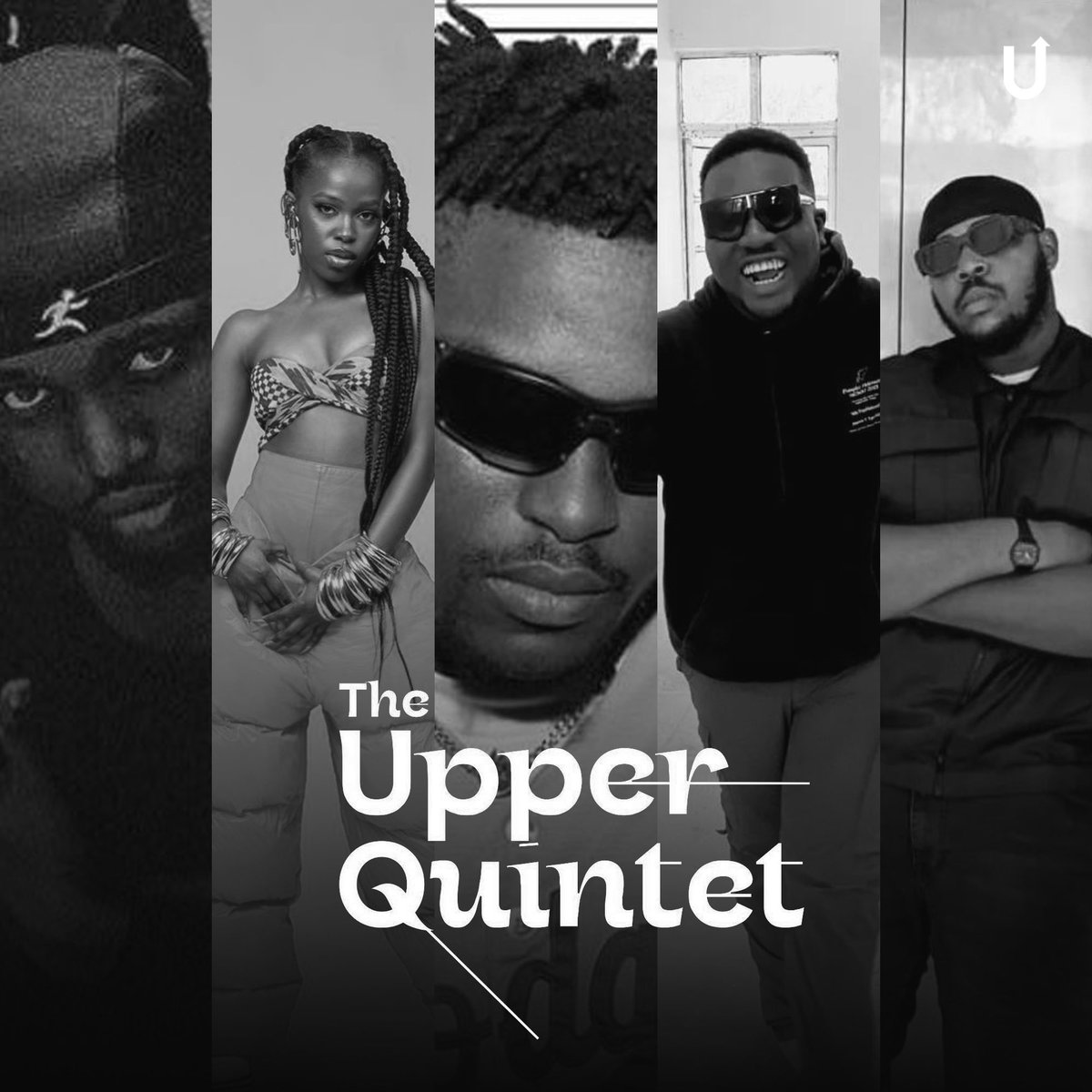TheUpperEnt's tweet photo. It’s WEEK TEN of the Upper Quintet series as we continue to deliver fresh underground talent week after week.

Today, we spotlight @tim3oo @queendrie @temeishere @themancartti @jsnthewave
📎: https://t.co/VLD0xZLyzt https://t.co/HYiffTRD32