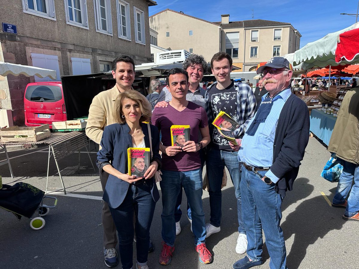 GulsenYil87's tweet photo. ➡️ Toujours mobilisés ce matin sur les marchés de Limoges avec un très bon accueil ! 
#le9juin2024 le vote utile c’est la liste conduite par @rglucks1
 #ReveillerLEurope pour une Europe qui nous protège face aux crises... https://t.co/R21jCqJlj1
