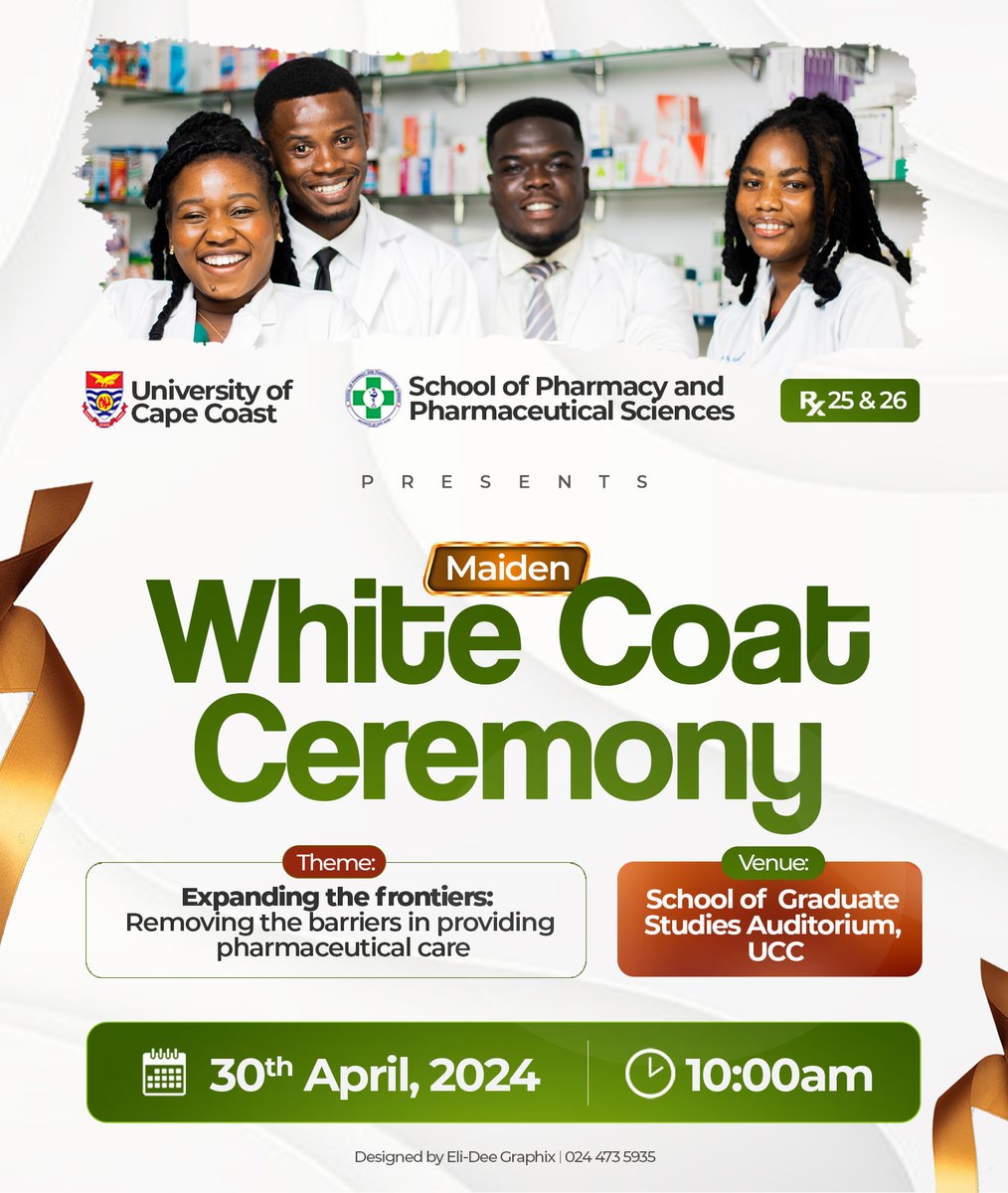 Stay alert for the upcoming distinguished and maiden white coat ceremony. You are formally invited. Keep an eye out for more details