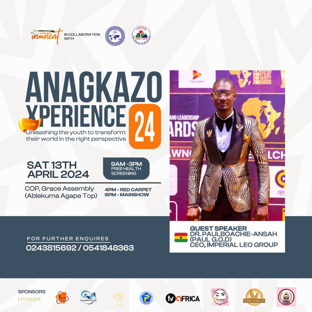 I am elated to be a guest speaker at ANAGKAZO XPERIENCE organized by @gospelmusicmoment_ to talk about financial literacy and unleashing the youth to transform their world in the right perspective today at 6:00 pm prompt 🔥🔥🔥 #paulgod #anaghazo #financialliteracy