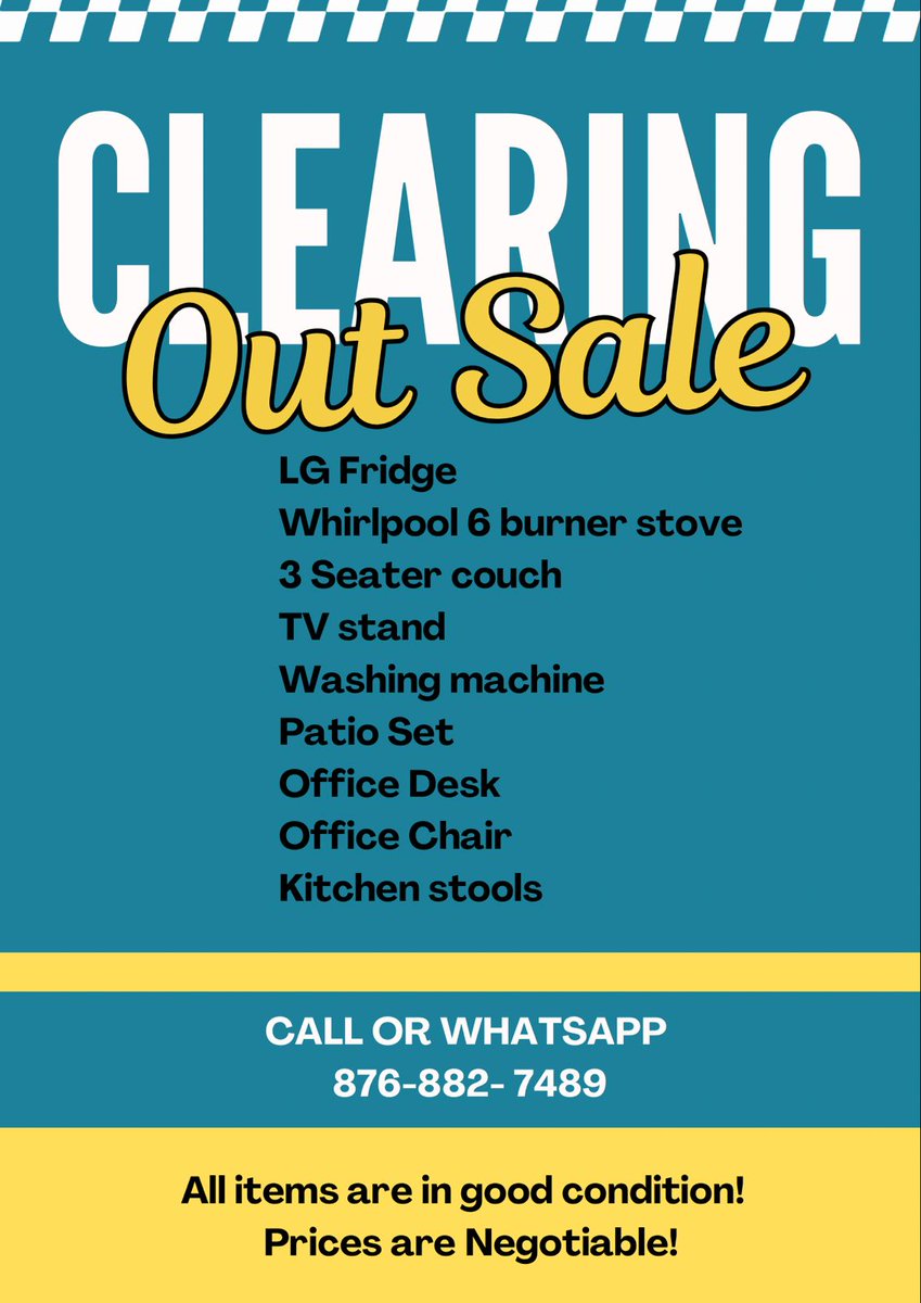 Sale Out!
Migration Sale - pics coming soon. Items in great condition and need to go now!
Please RT