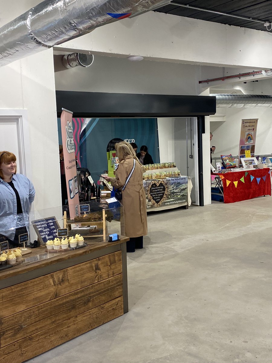 Great to see the new section of Chapter court in @wrexham open today. The new @roughhandstap now open and several local artisan stalls also today trading.