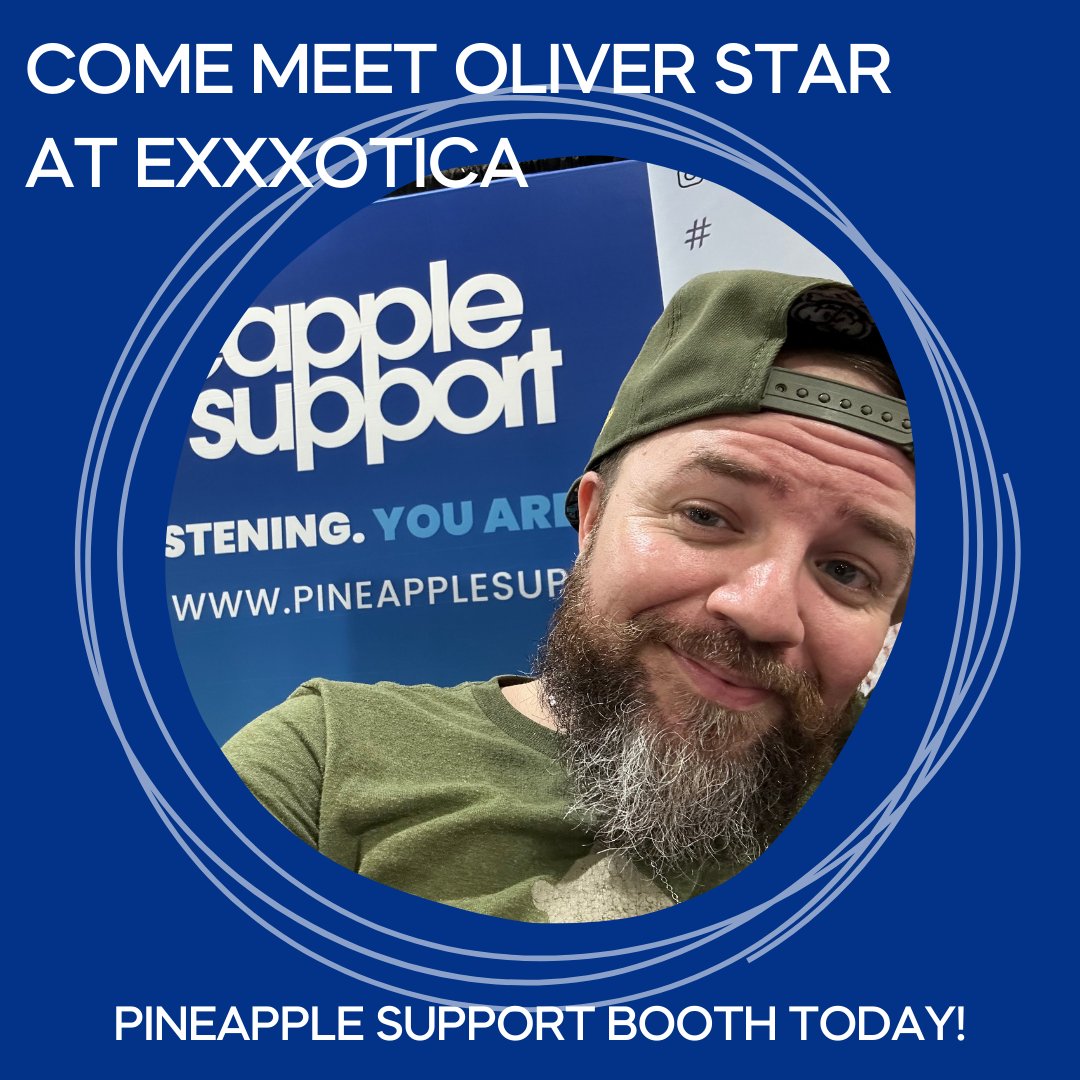 We've got a big weekend planned for all of you at @EXXXOTICA! The amazing @OliverStar03 and so many other models will be signing at our booth. Come check us out 🍍