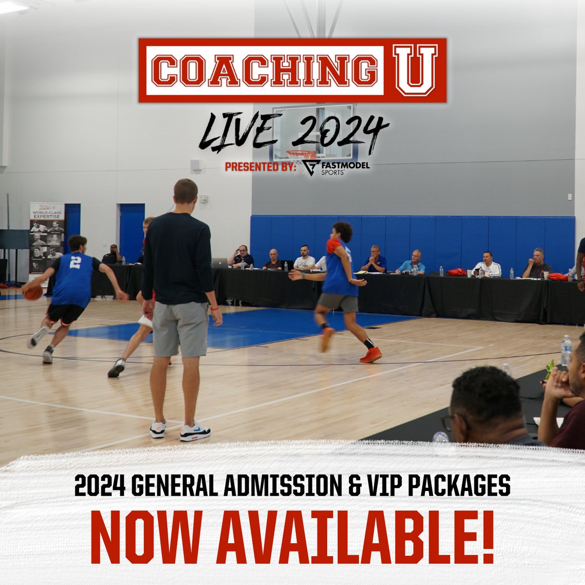 🏀 Join us in Las Vegas this summer for Coaching U Live 2024 pres. by @fastmodel ⌛ Early Bird Savings Available! ✍️ General Admission: $175 🏆 VIP Package: $350 🗓️ July 13-14, 2024 📍 Las Vegas, NV 🎟️ Save your seat TODAY! 🔗 coachingulive.com/2024