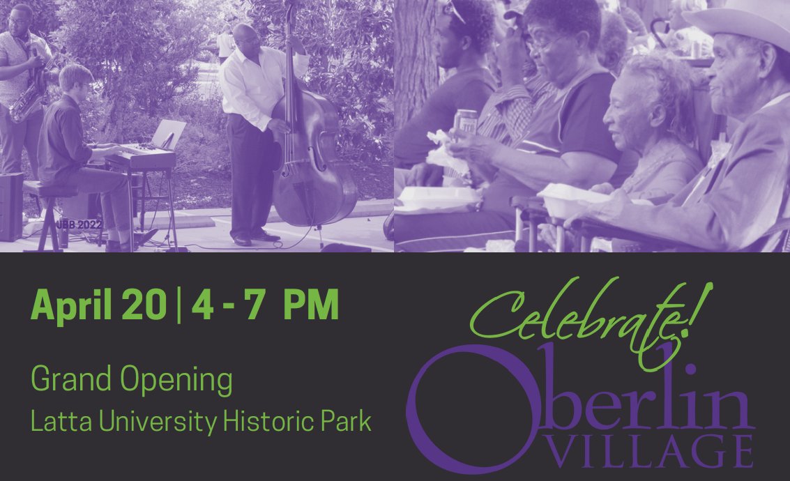 Celebrate Oberlin Village April 20, 2024, from 4-7 pm #RalPol whitememorial.org/event/celebrat…
