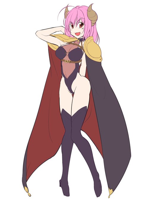 淫魔王サキュちゃんの、
魔王モードの外装も用意してみた。

奈落に落とされる時、
ビリビリに破かれちゃう感じ・・。

かわいそう・・。 