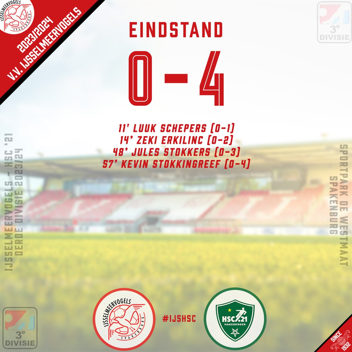 VVIJV's tweet photo. AFGELOPEN | De 90 minuten lange leidensweg, waar werkelijk niets lukte, is eindelijk ten einde. Volgende week is er wederom een thuiswedstrijd, dan tegen FC Rijnvogels. Tot dan!

#IJSHSC (0-4) #IJSRIJ https://t.co/ihpEUnLKcy