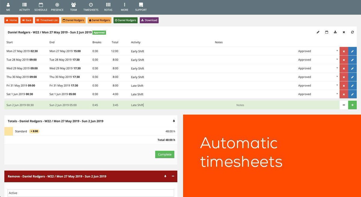 Collecting, checking and processing employees timesheets can be a painful task. Alpaka makes this task easier and less error prone with automation and digitalisation. #hrtechnology #employeemanagement #AbsenceManagement #TimeandAttendance #HospitalityManager #RetailManager