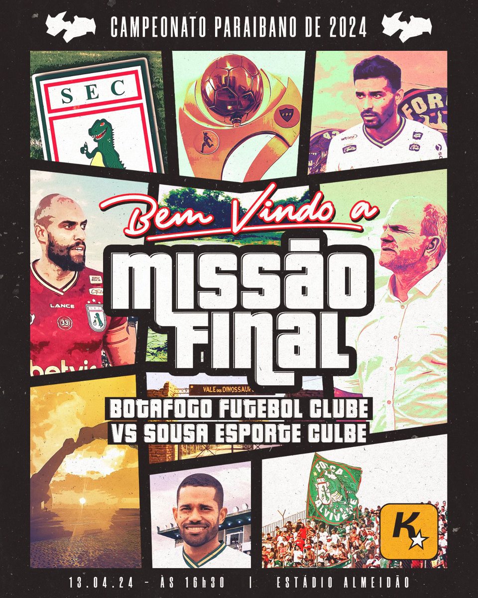 #DiaDeDino

🆚 Botafogo 
🕖 16h30
📺 Globo PB