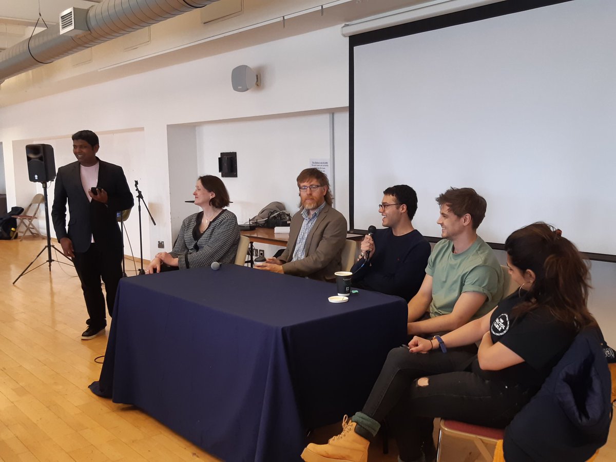 In our penultimate set of panels for today, we have this amazing line-up talking about Regional Journalism and knowing your patch with @beardedjourno, @cathyduncan, @joshsandiford_, @PriyRaval, and @WillHayCardiff, hosted by @stbonscc