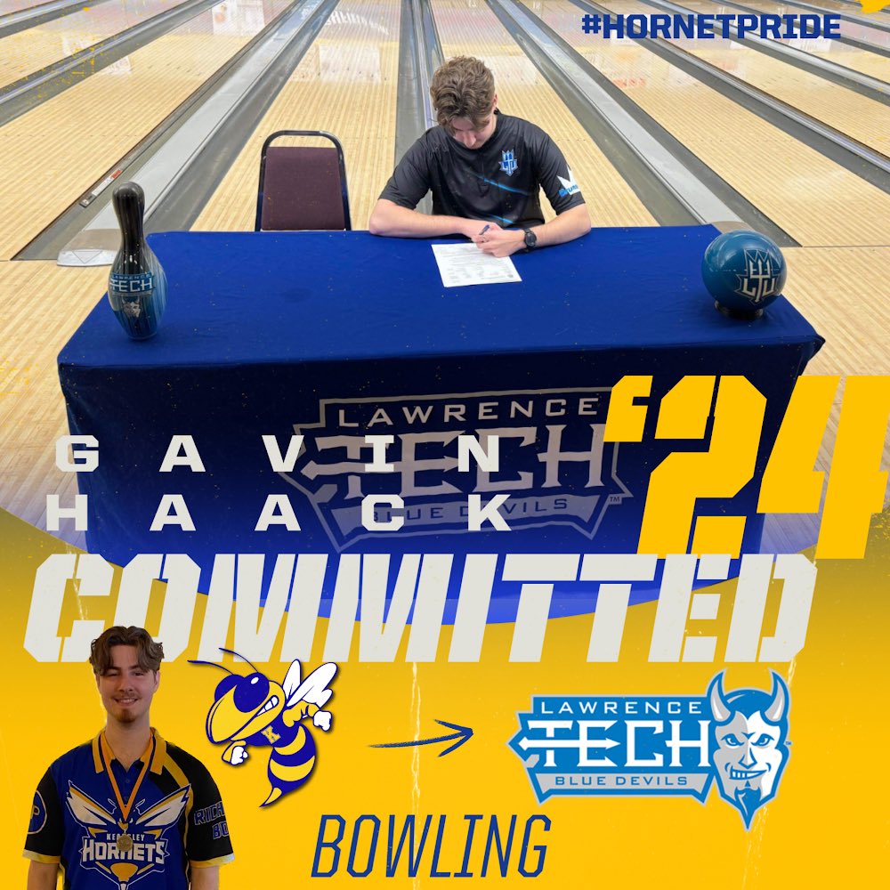 Congratulations Gavin Haack! #HornetPride #KearsleyBowling