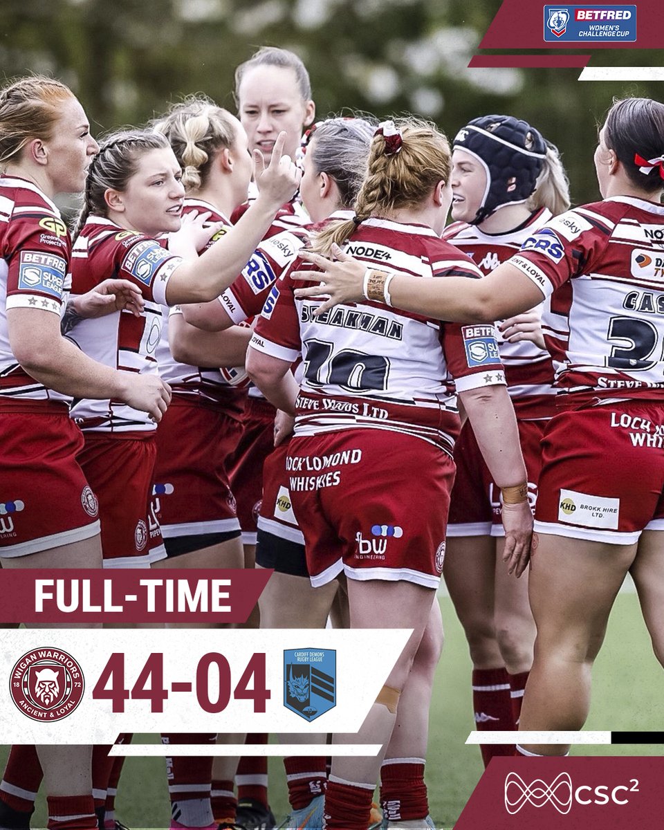 ⏱ 𝙁𝙐𝙇𝙇 𝙏𝙄𝙈𝙀 The Warriors progress to the Women's @TheChallengeCup Semi-Finals! #WWRL