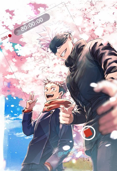 桜と五悠 