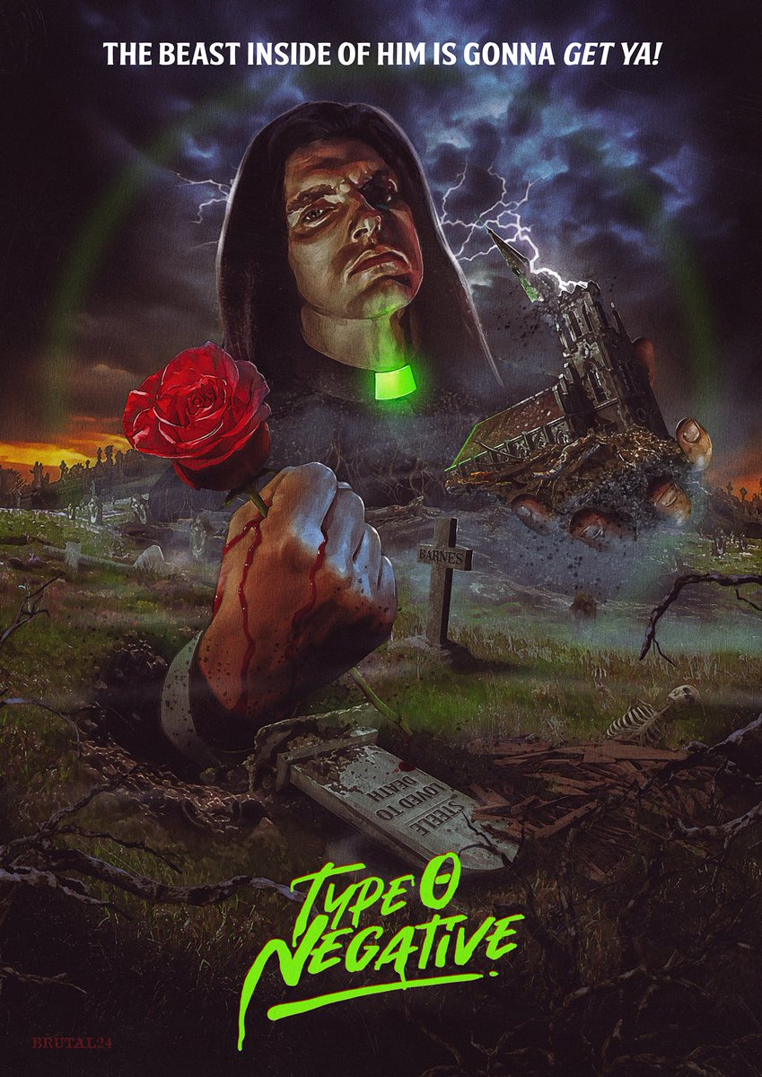 Pleased to share my #PeterSteele x @typeonegative artwork 🎨 💚 @JohnnyKelly1313 @salabruscato