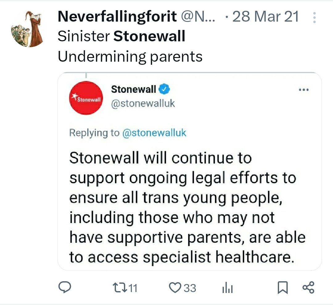 When Stonewall wanted to go up against parents.