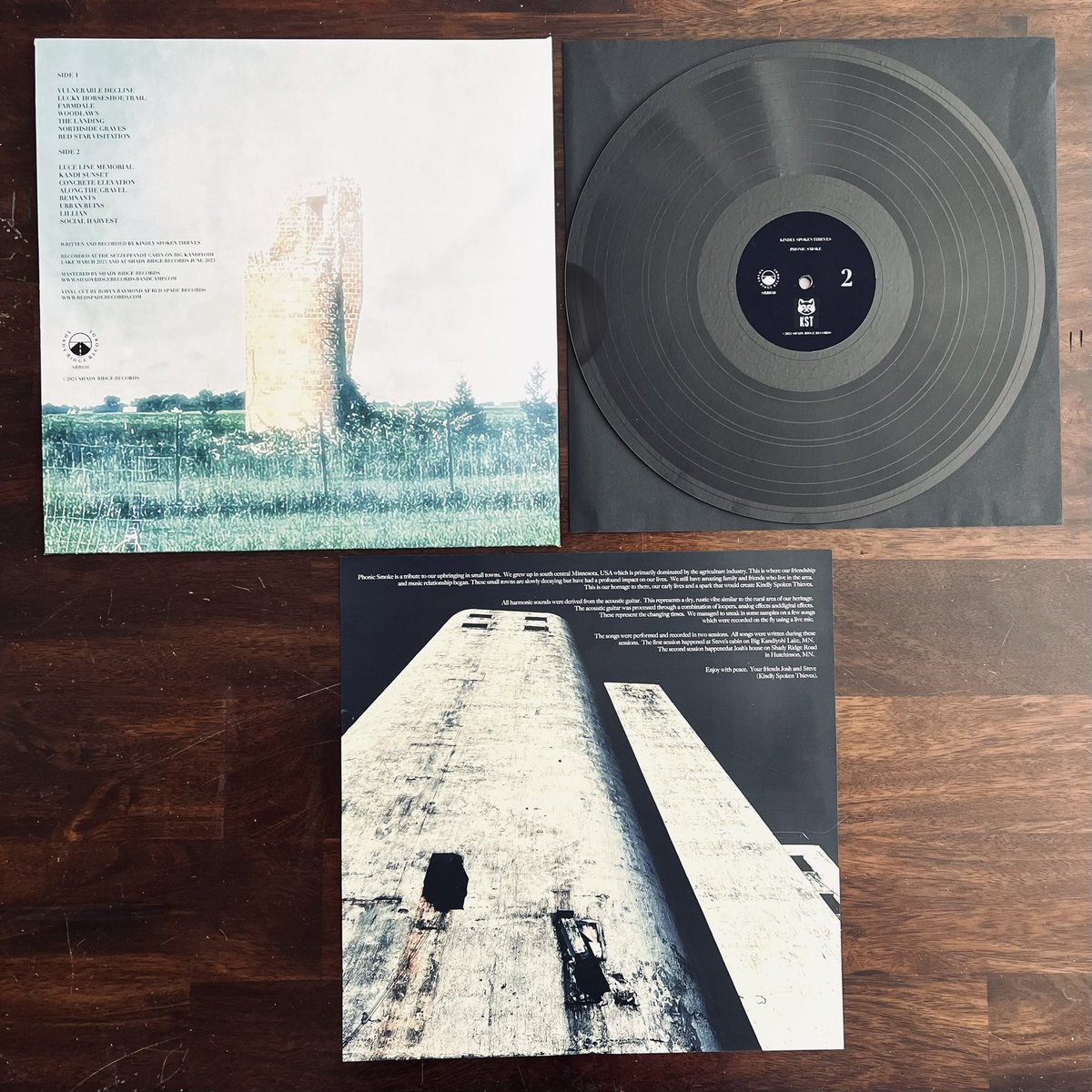 Next Saturday! #recordstoreday we have a new <a href="/KSThieves/">Kindly Spoken Thieves</a> album coming out on a limited 12” lathe cut edition titled “Phonic Smoke” something a little different sounding from them than their previous releases. Stay tuned.