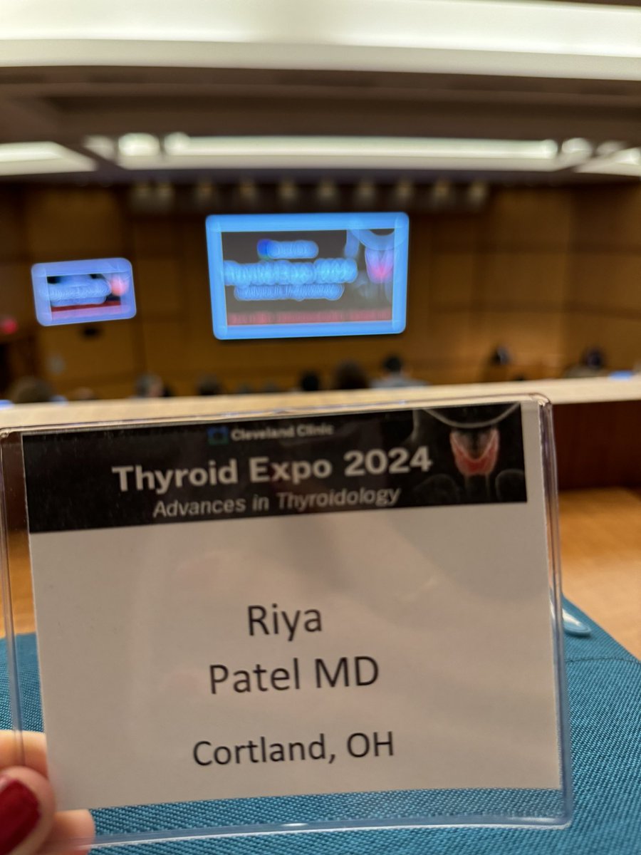 Great Learning experience about advances in thyroid disorders at #thyroidexpo2024 at @ClevelandClinic . 

@IM_WRHE @TheEndoSociety @NEOMEDedu #endotwitter #endo #endocrinology #thyroid #internal_medicine