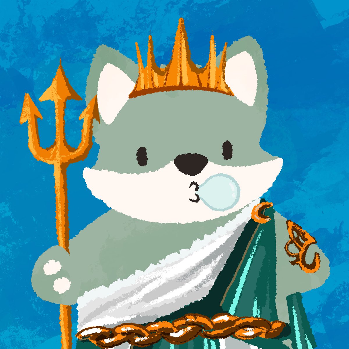 To crypto poseidon <a href="/losingle/">losingle</a> 🧜🏻‍♂️🫧🌊

The 44th Honorary Degen Fox for you🦊

Blublublu.......