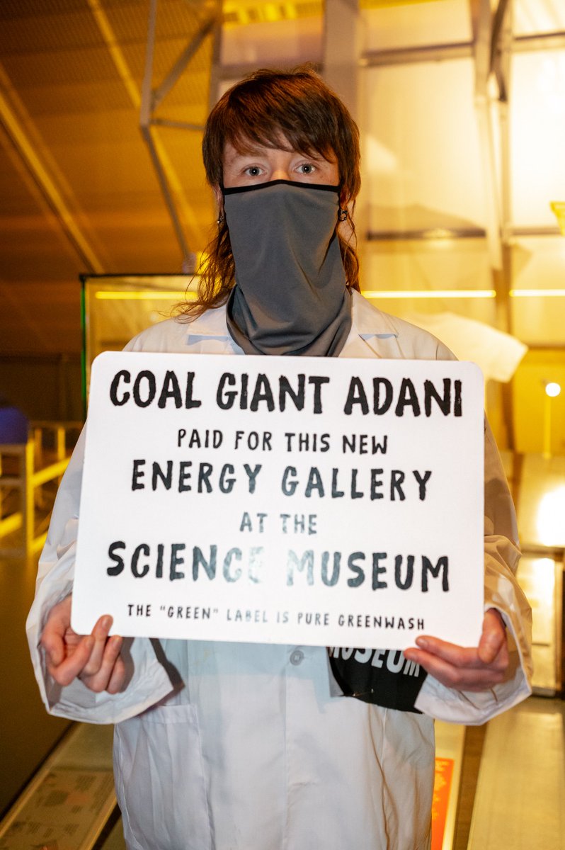 OCCUPATION UPDATE: Science museum bars public entry to new ‘energy revolution’ gallery after protesters expose museum’s coal sponsor Today the museum has decided to close the gallery and prevent the public from interacting with the protesters and learning about sponsor Adani.