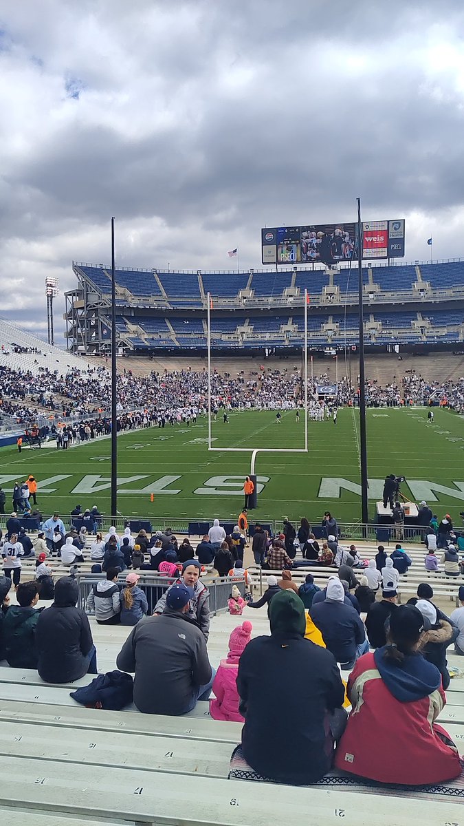 I know #themasters is going on, but this is my second home. Penn State Blue/White game.