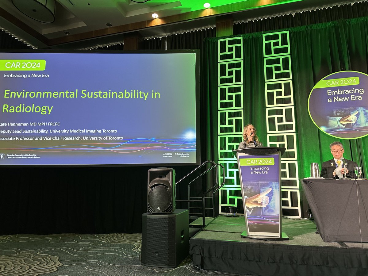 As mentioned by moderator ⁦@Emil_LeeMD⁩, ⁦@KateHanneman⁩ giving an impactful lecture on one of the most critical topics of our times @ #CAR2024 🌎 🌳 🩻 ⁦@CARadiologists⁩ ⁦@RSNA⁩ ⁦@imagingtoronto⁩ ⁦@mjbrownmd⁩ ⁦@ReedOmary⁩