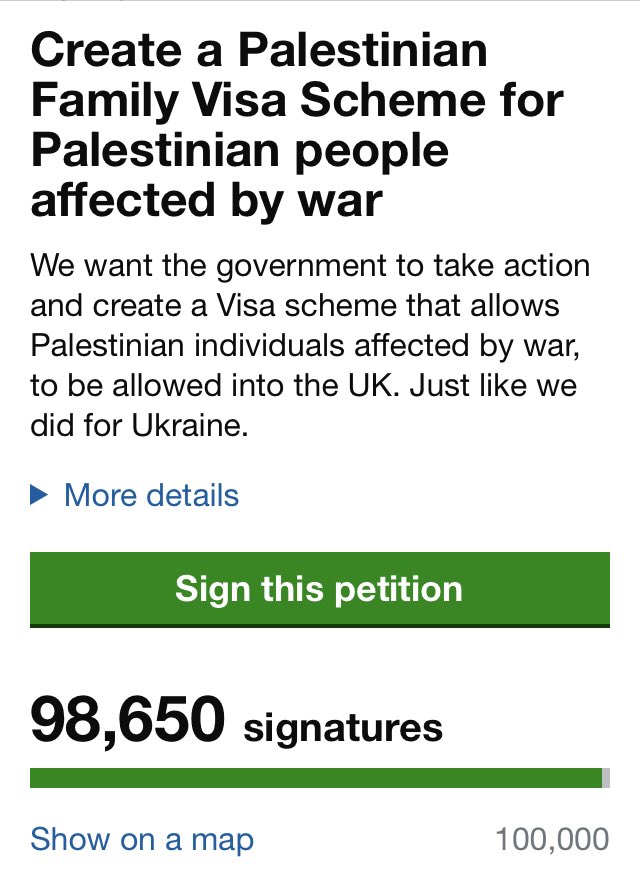 ❗️❗️1400 LEFT❗️❗️ @GazaFamReunited petition.parliament.uk/petitions/6485…