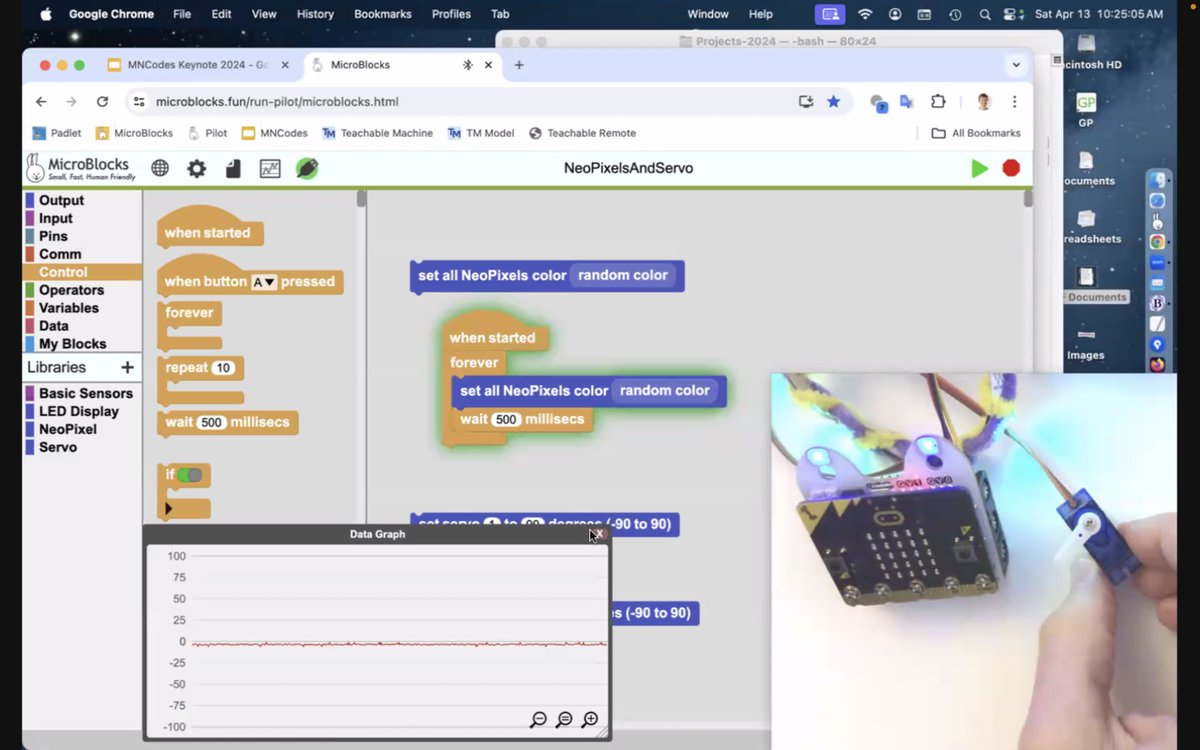 TurnbullChris's tweet photo. Great intro to block-based coding & physical computing accessories for @microblocksfun during #MNCodes Summit
@CodeSavvyOrg https://t.co/mjLKpMZfCB