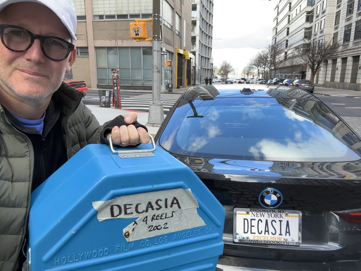 Shipping the 35mm print of Decasia out west to the @am_cinematheque for Tuesday 4/16 screening at @losfeliz3 Los Angeles for the inaugural #ThisIsNotAFiction doc film festival