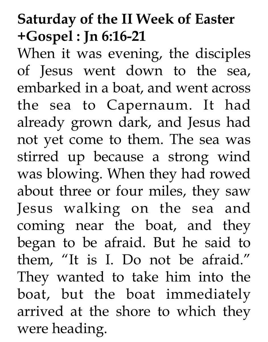 “They wanted to take him into the boat, but the boat immediately arrived at the shore to which they were heading.” Apparently, the Lord would have us know that the boat’s purpose is the destination; that’s why he will not let it capsize.