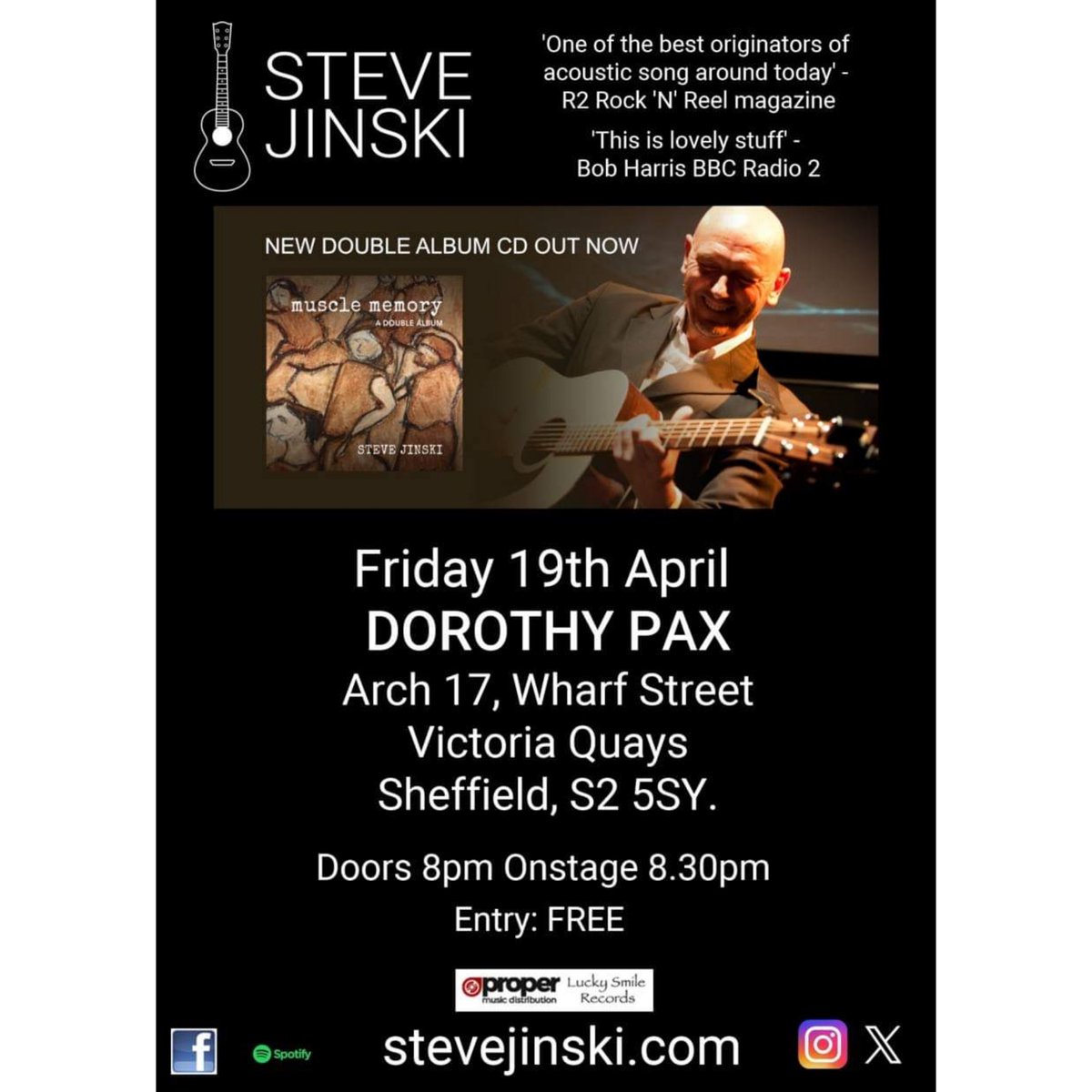 Friday 19 April. Love music! Free Entry! #Sheffield