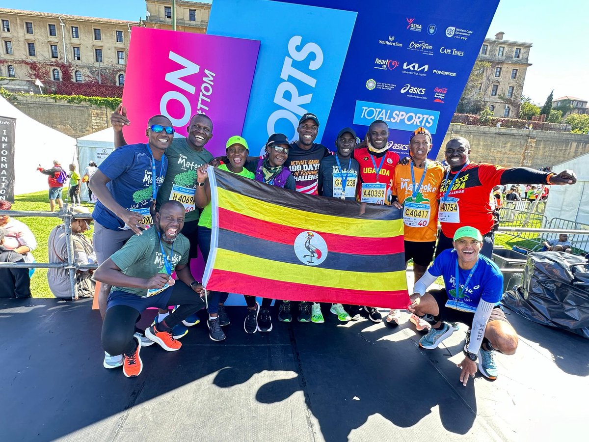 Good job team Uganda at the two oceans marathon today in cape town south africa